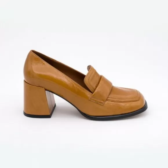 Online Ángel Alarcón Abdul - Block Heeled Moccasin Pump With Rounded Shapes