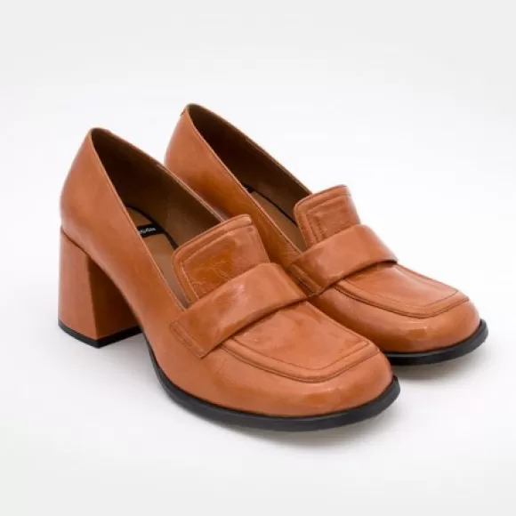 Sale Ángel Alarcón Abdul - Block Heeled Moccasin Pump With Rounded Shapes