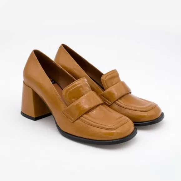 Online Ángel Alarcón Abdul - Block Heeled Moccasin Pump With Rounded Shapes