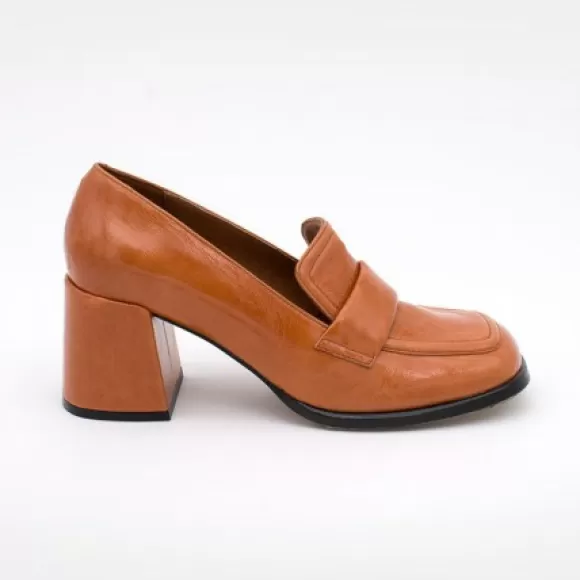 Sale Ángel Alarcón Abdul - Block Heeled Moccasin Pump With Rounded Shapes