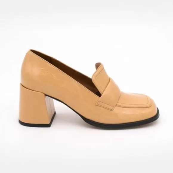 Clearance Ángel Alarcón Abdul - Block Heeled Moccasin Pump With Rounded Shapes