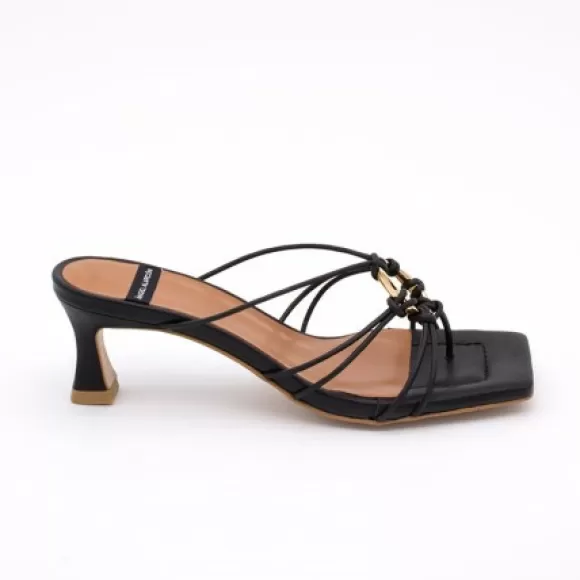 Fashion Ángel Alarcón Alexia - Leather Strappy Sandals With Padded Insole