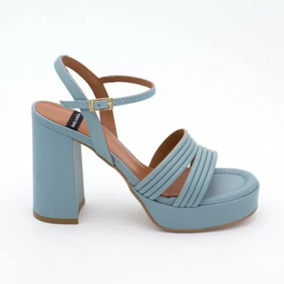 Best Ángel Alarcón Amber - Strap Leather Sandals With Block High Heel & Platform