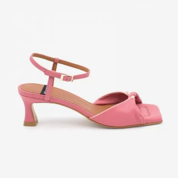 Sale Ángel Alarcón Brandy - Leather Sandals With Padded Insole