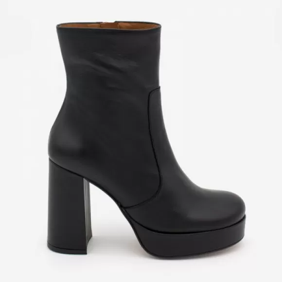 Online Ángel Alarcón Cadeo - Women's Leather Ankle Boots With High Heel & Platform