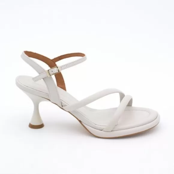 New Ángel Alarcón Cathy - Leather Padded Sandals With Conical Heel