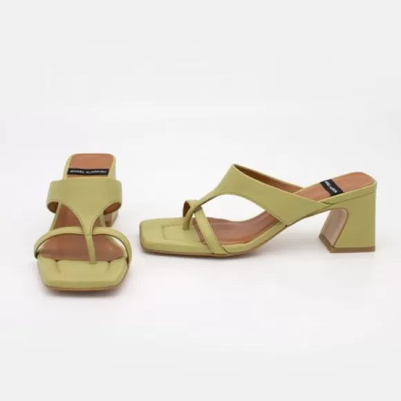 Best Sale Ángel Alarcón Claudine - Leather Low Heel Sandal