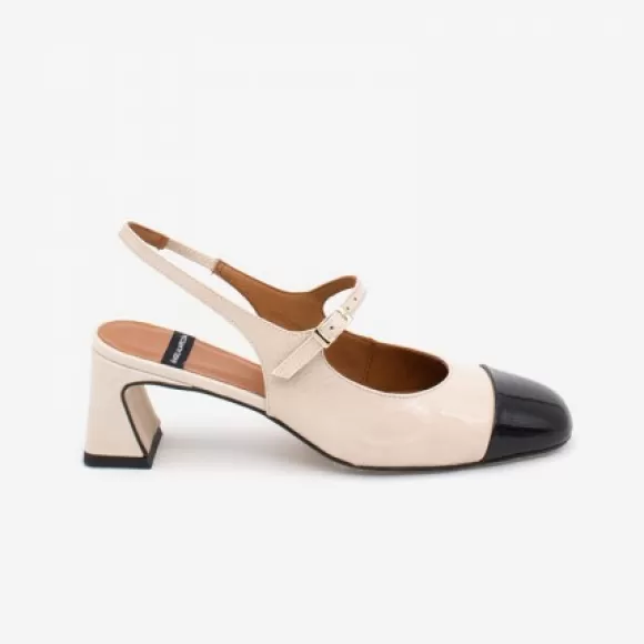 Cheap Ángel Alarcón Dapun - Leather Heeled Sling Back Mary Jane With A Bicolor Toecap