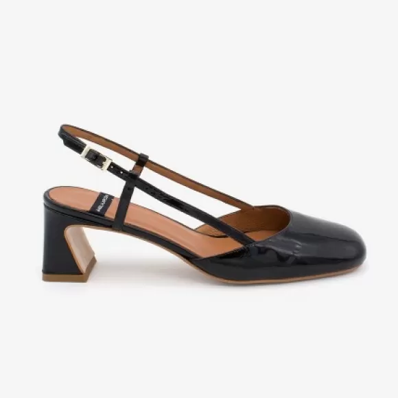 Hot Ángel Alarcón Darby- Patent Leather Slingback Pumps With Medium Heel