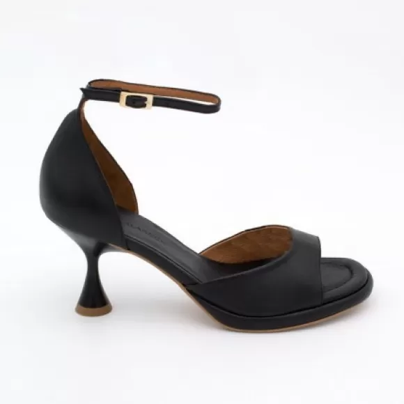 Clearance Ángel Alarcón Dennis - D'Orsay Leather Sandals With Desing Cone Heel