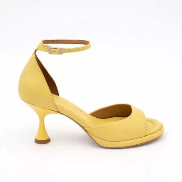 Shop Ángel Alarcón Dennis - D'Orsay Leather Sandals With Desing Cone Heel