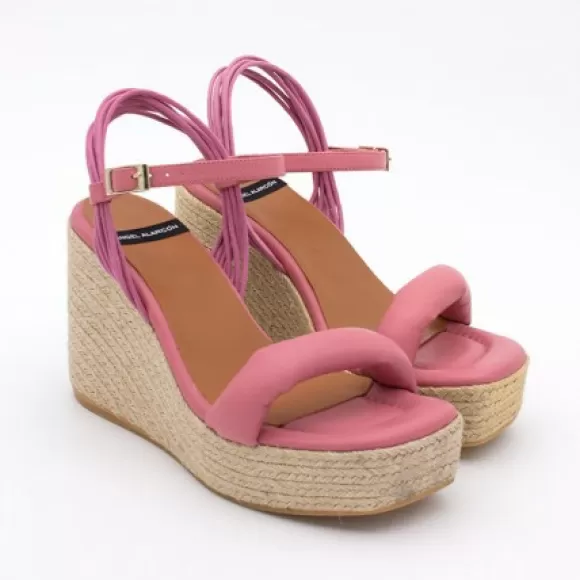 Outlet Ángel Alarcón Diane - Foamed Wedge Leather Sandals