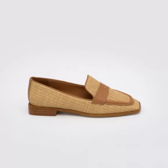 Clearance Ángel Alarcón Gena - Raffia Loafer Women's Shoes