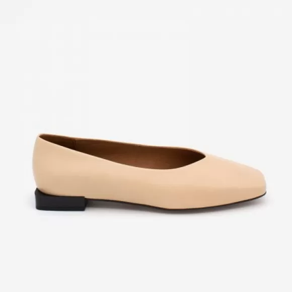 Best Sale Ángel Alarcón Hebe - Leather Square Toe Flat