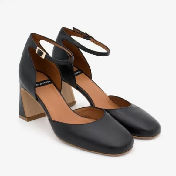 Shop Ángel Alarcón Jalena: Leather Ankle Strap D'Orsay With Comfortable Heel