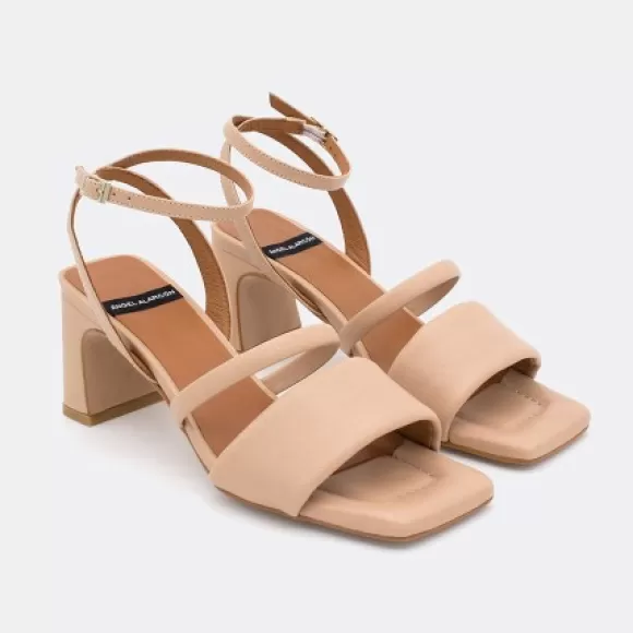 Outlet Ángel Alarcón Jelis - Ankle Strap Leather Padded Sandals