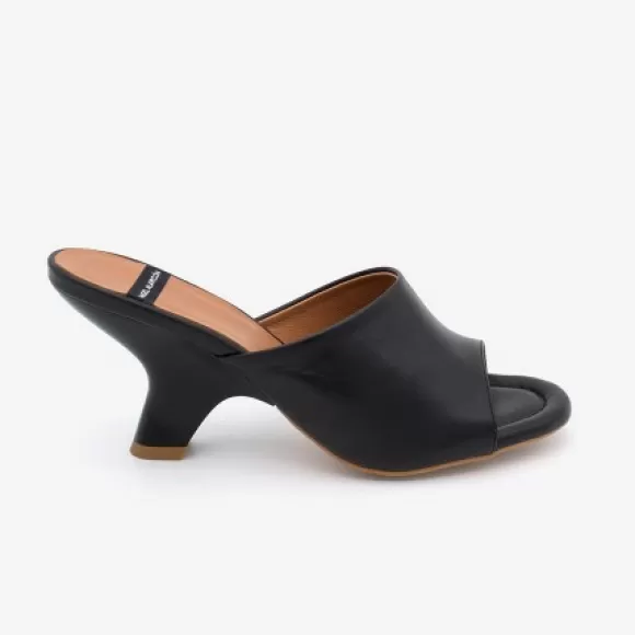 New Ángel Alarcón Kady - Leather Mule With A Design Heel