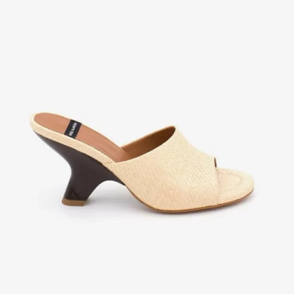 Store Ángel Alarcón Kady - Raffia Mule With A Design Heel