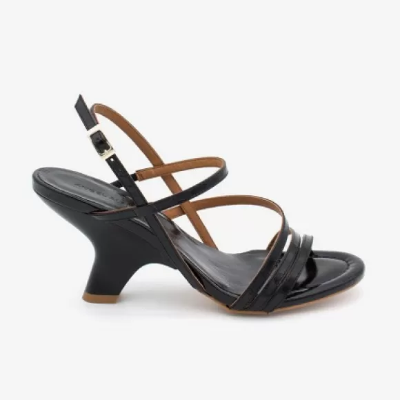 New Ángel Alarcón Karan - Shiny Leather Slingback Strappy Sandal