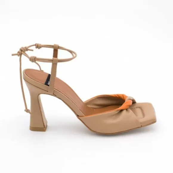 Discount Ángel Alarcón Karyn - Leather High Heel Sandals With Padded Insole