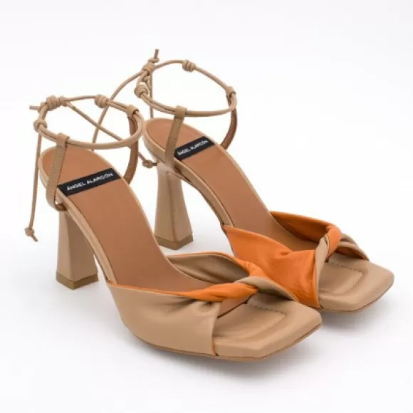 Discount Ángel Alarcón Karyn - Leather High Heel Sandals With Padded Insole