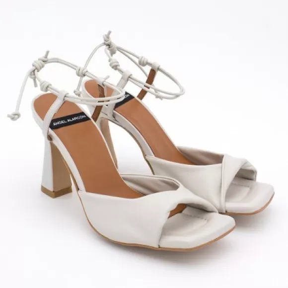 New Ángel Alarcón Karyn - Leather High Heel Sandals With Padded Insole