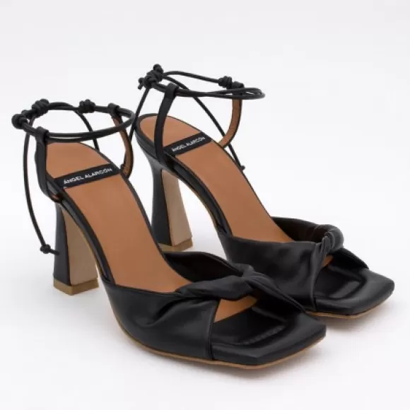 Outlet Ángel Alarcón Karyn - Leather High Heel Sandals With Padded Insole