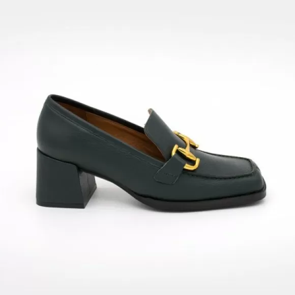 Best Sale Ángel Alarcón Kiski - Leather Block Heel Women's Moccasin