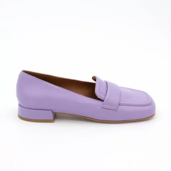 Shop Ángel Alarcón Lisa - Leather Rounded Toe Leather Woman Mocassin