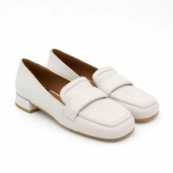 Outlet Ángel Alarcón Lisa - Leather Rounded Toe Leather Woman Mocassin