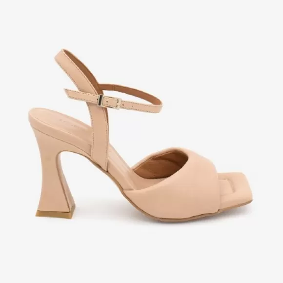 Flash Sale Ángel Alarcón Maeva - Leather Ankle Strap Foamed Sandals