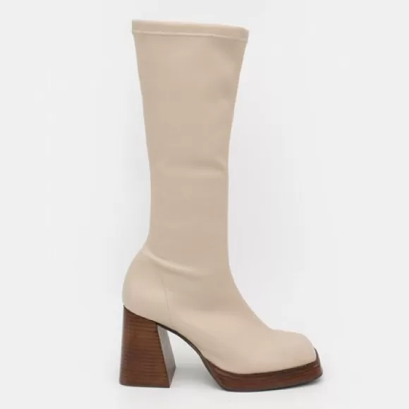 Cheap Ángel Alarcón Managua - Elastic Sock-Type Boots With High Geometric Heels