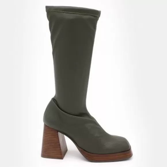 Cheap Ángel Alarcón Managua - Elastic Sock-Type Boots With High Geometric Heels