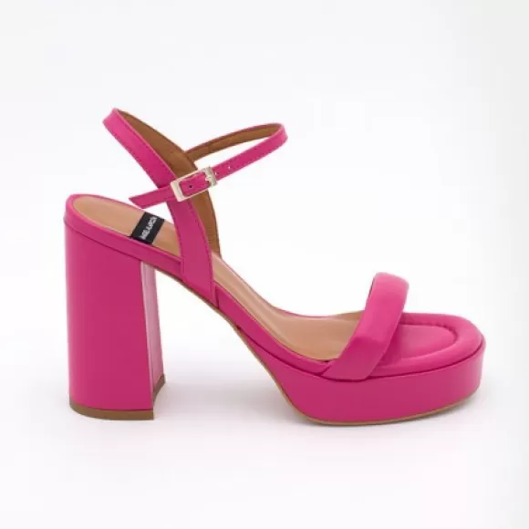 Best Sale Ángel Alarcón Mandy - Leather Foamed Sandals With Platform & High Heels