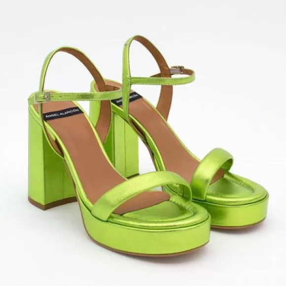 Cheap Ángel Alarcón Mandy - Leather Sandals With Platform & High Heels