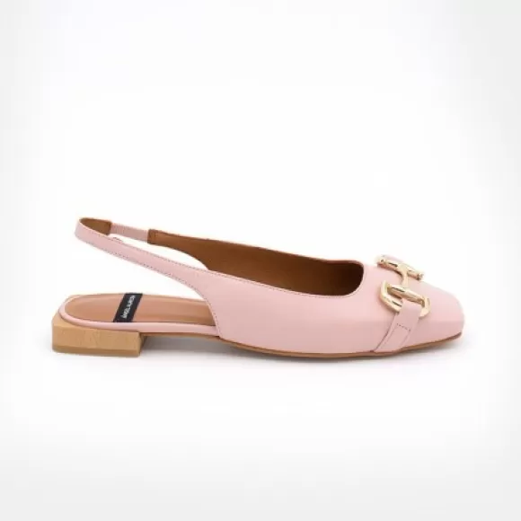 Discount Ángel Alarcón Michelle - Slingback Flat Shoe With Metallic Ornament