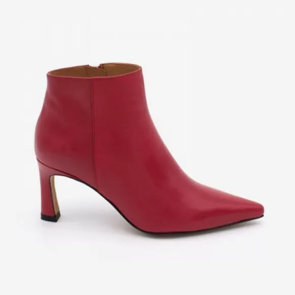 Best Ángel Alarcón Moira - Leather Pointed Toe Heeled Booties