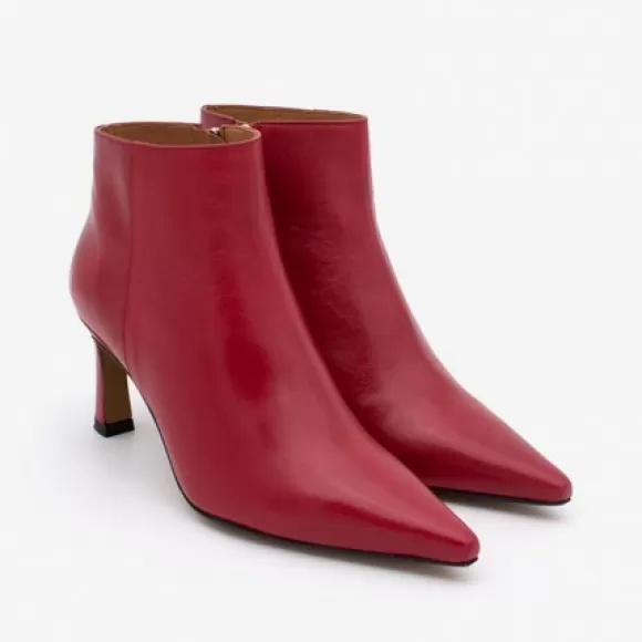 Best Ángel Alarcón Moira - Leather Pointed Toe Heeled Booties