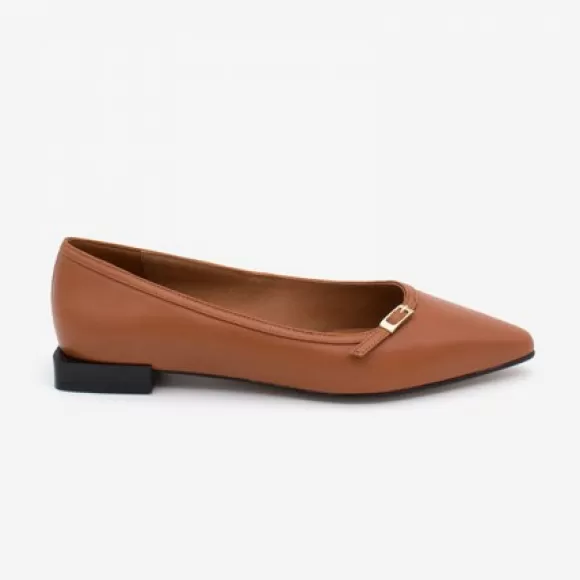 Flash Sale Ángel Alarcón Nerea - Leather Pointed Toe Women's Flats