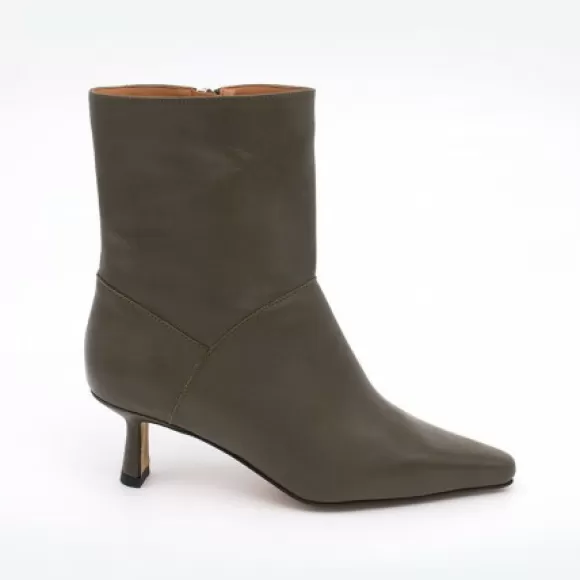 Clearance Ángel Alarcón Nina - Leather Slow Heel Ankel Boots