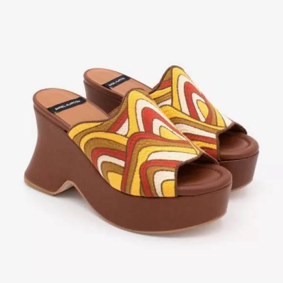 Outlet Ángel Alarcón Oldana - Woman Wedge Multicolour Mule