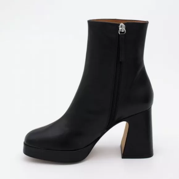 Store Ángel Alarcón Olwen - Leather Booties With Block Heel And Platform