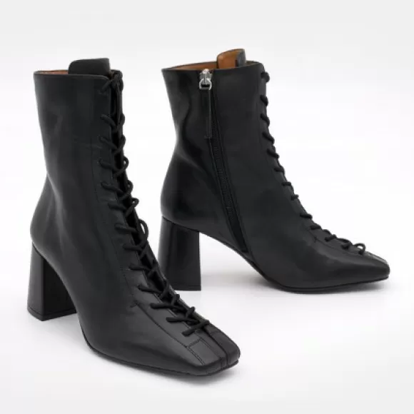 Flash Sale Ángel Alarcón Pacuare - Ankle Boots With Laces And Zipper, Wide Heels