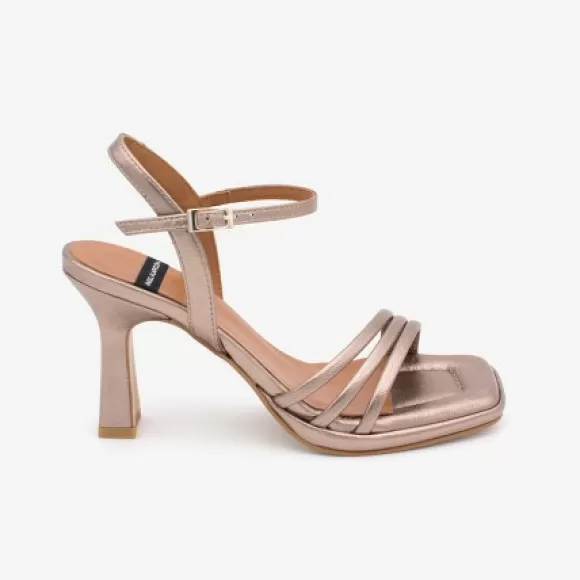 Outlet Ángel Alarcón Peiron - Patent Leather Ankle Strap Sandals