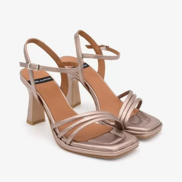 Outlet Ángel Alarcón Peiron - Patent Leather Ankle Strap Sandals