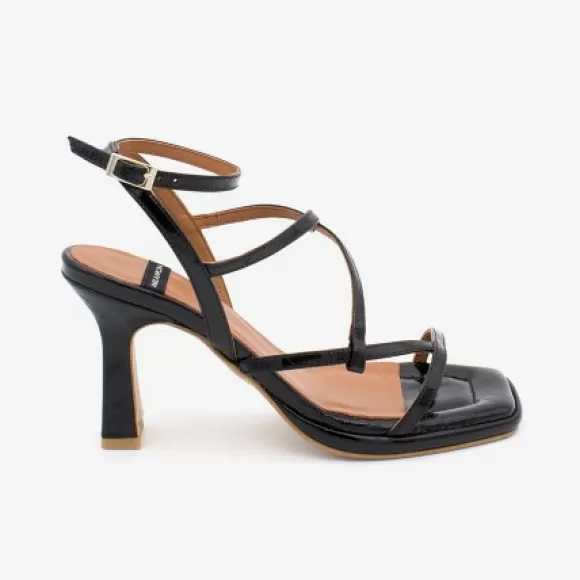 Flash Sale Ángel Alarcón Percy - Shiny Leather Ankle Strap Sandals