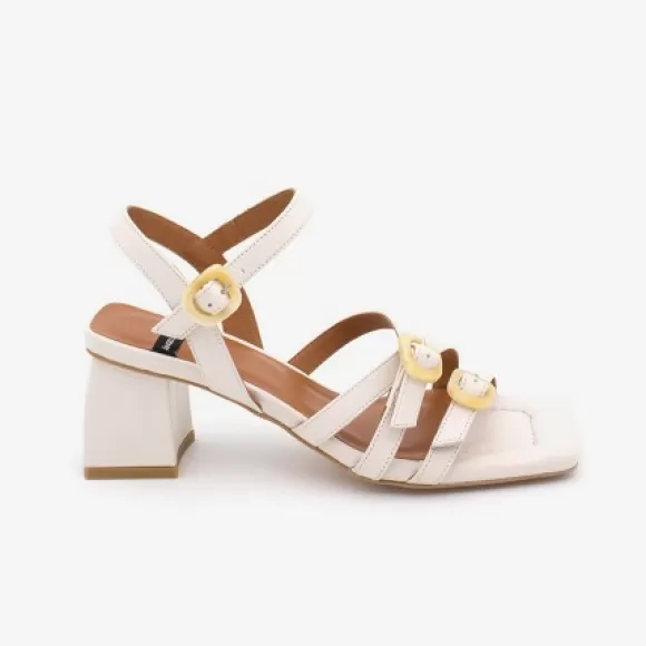 Flash Sale Ángel Alarcón Ralia - Leather Slingback Sandals With Carey Trim