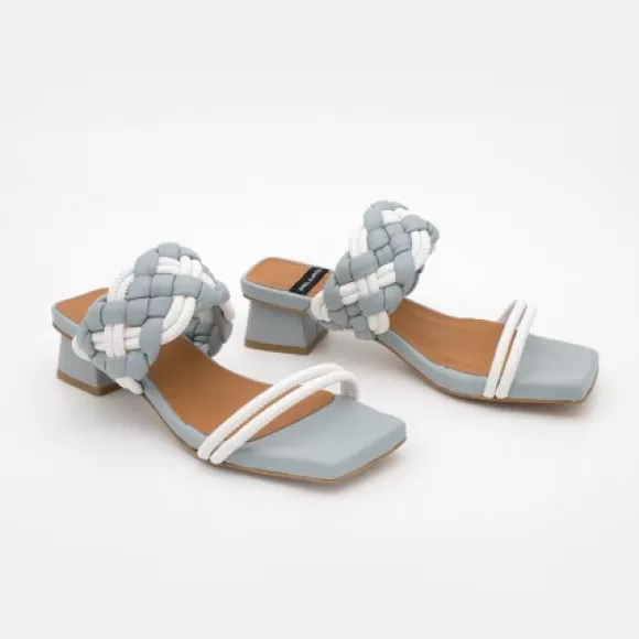 Flash Sale Ángel Alarcón Romy- Low Heel Leather Foamed Sandals