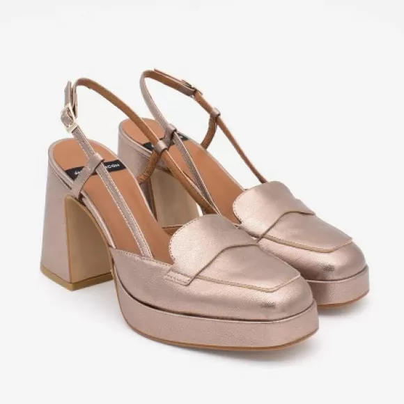 Clearance Ángel Alarcón Sayal - Loafer With Wide High Heel And Plartaform.