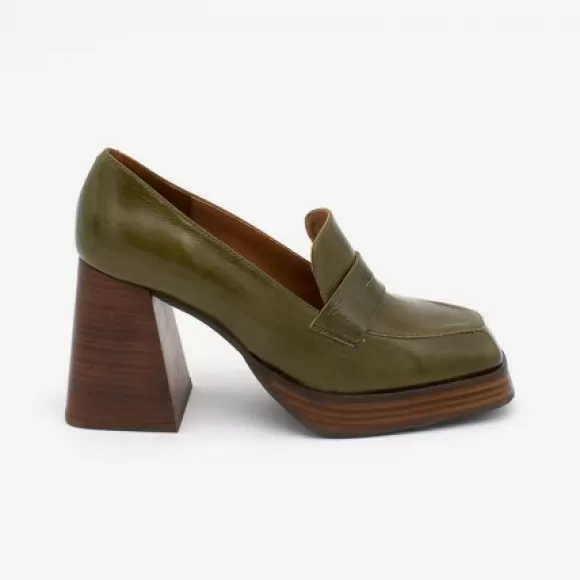 Sale Ángel Alarcón Tular - Women's Chunky Heels & Platforms Leather Moccasins